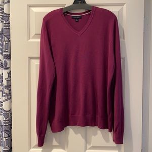 Banana republic Eggplant Silk/Cashmere Sweater